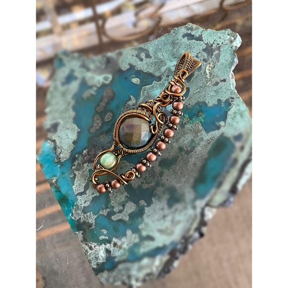 Artisan Jasper Bronze Pendant - Picture 7 of 10